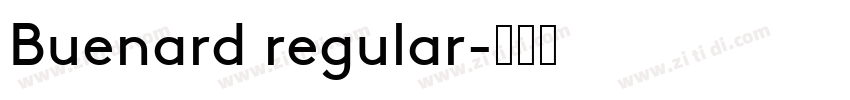 Buenard regular字体转换